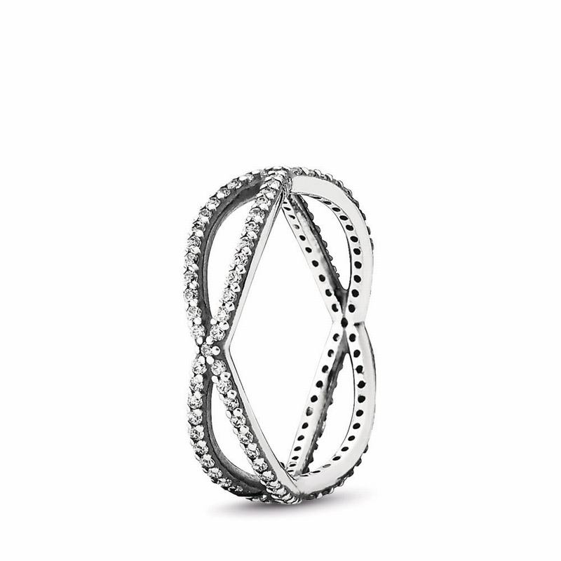 Pandora Crossing Paths Stackable Ring Silver Egypt WM8729461